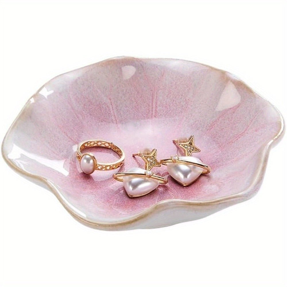 Milli Arts - Ceramic Lotus Leaf Jewelry Bowl - Milli Arts