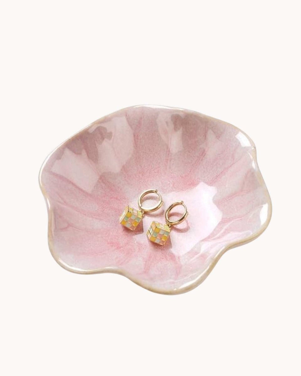 Milli Arts - Ceramic Lotus Leaf Jewelry Bowl - Milli Arts