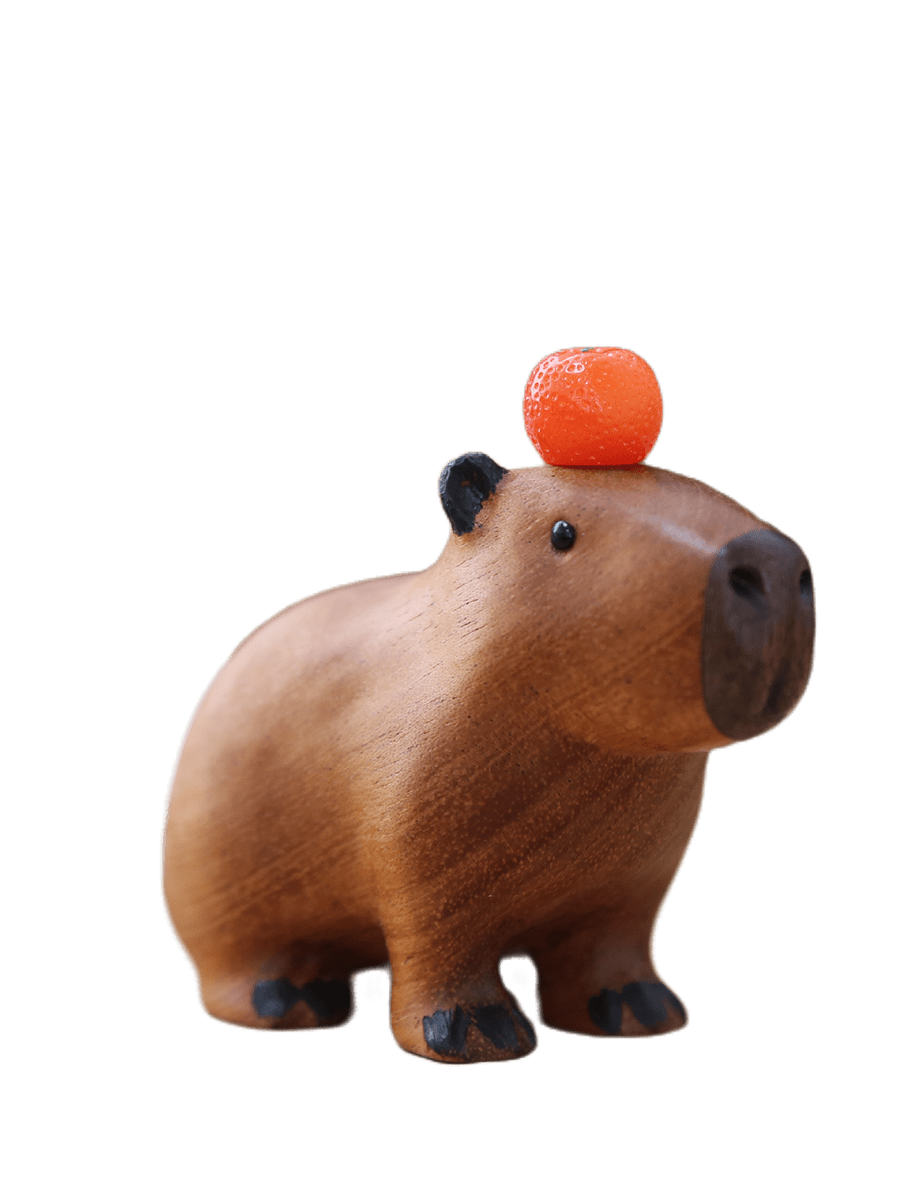 Milli Arts - Charming Capybara Wooden Ornament - Milli Arts