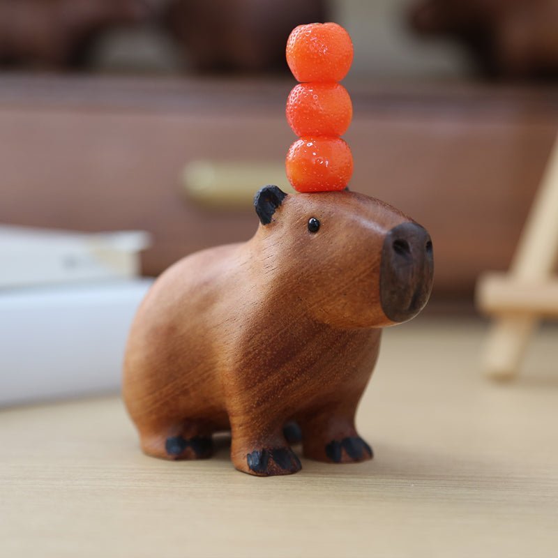 Milli Arts - Charming Capybara Wooden Ornament - Milli Arts