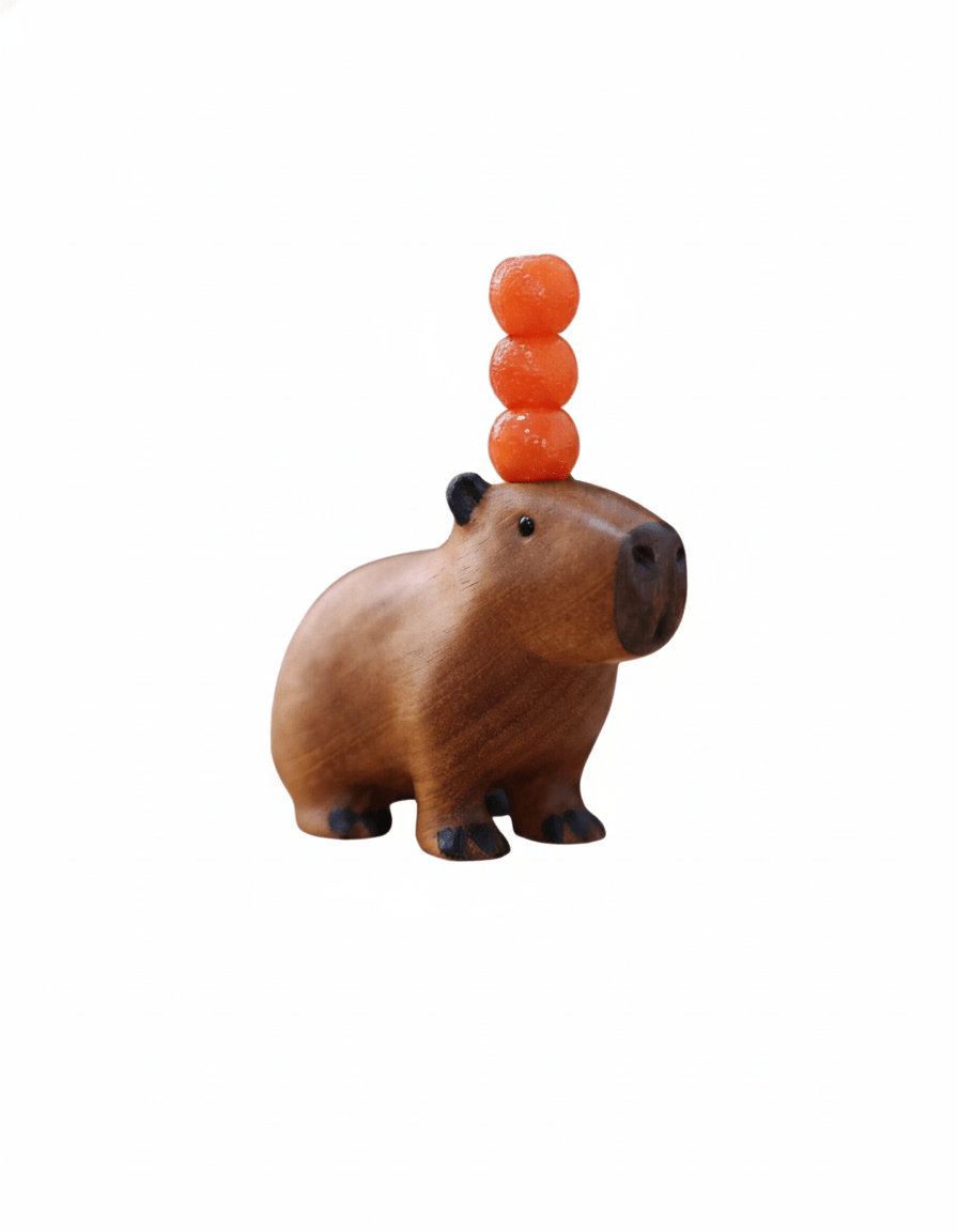 Milli Arts - Charming Capybara Wooden Ornament - Milli Arts