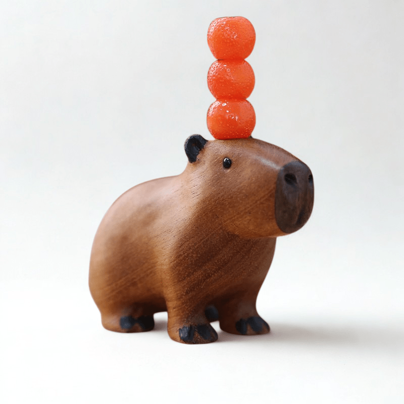 Milli Arts - Charming Capybara Wooden Ornament - Milli Arts