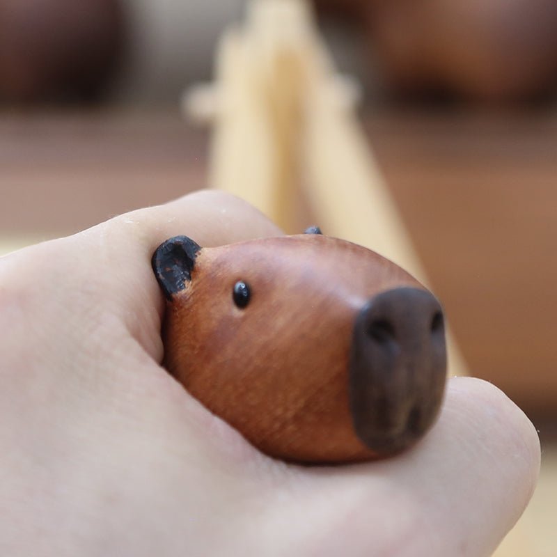 Milli Arts - Charming Capybara Wooden Ornament - Milli Arts