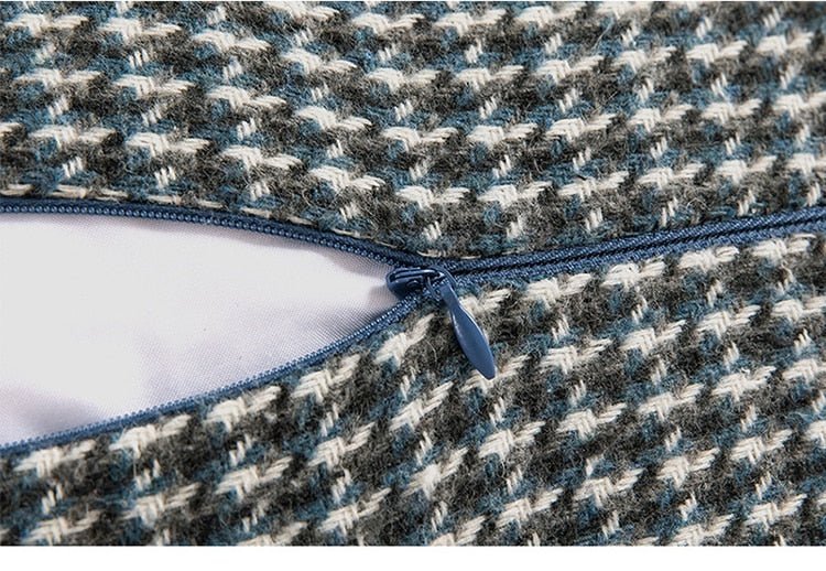 Milli Arts - Classic Houndstooth Pillow Cover - Milli Arts