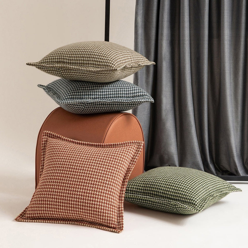 Milli Arts - Classic Houndstooth Pillow Cover - Milli Arts