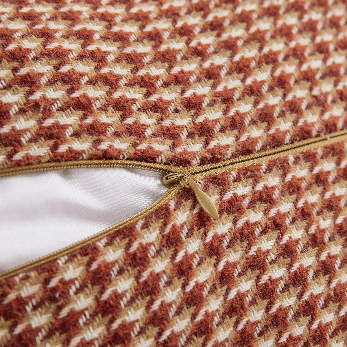 Milli Arts - Classic Houndstooth Pillow Cover - Milli Arts