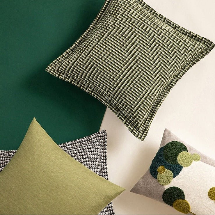 Milli Arts - Classic Houndstooth Pillow Cover - Milli Arts