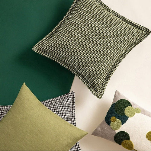 Milli Arts - Classic Houndstooth Pillow Cover - Milli Arts