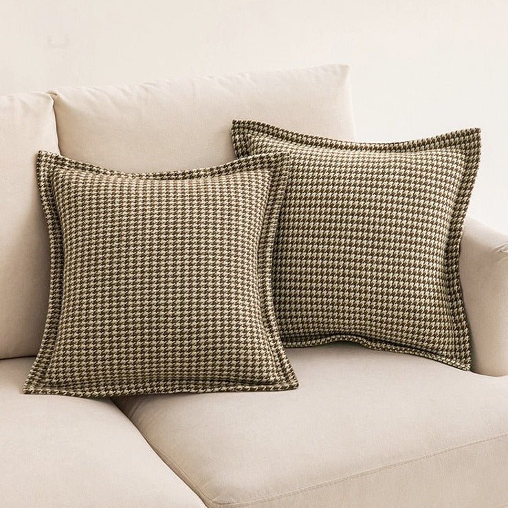 Milli Arts - Classic Houndstooth Pillow Cover - Milli Arts