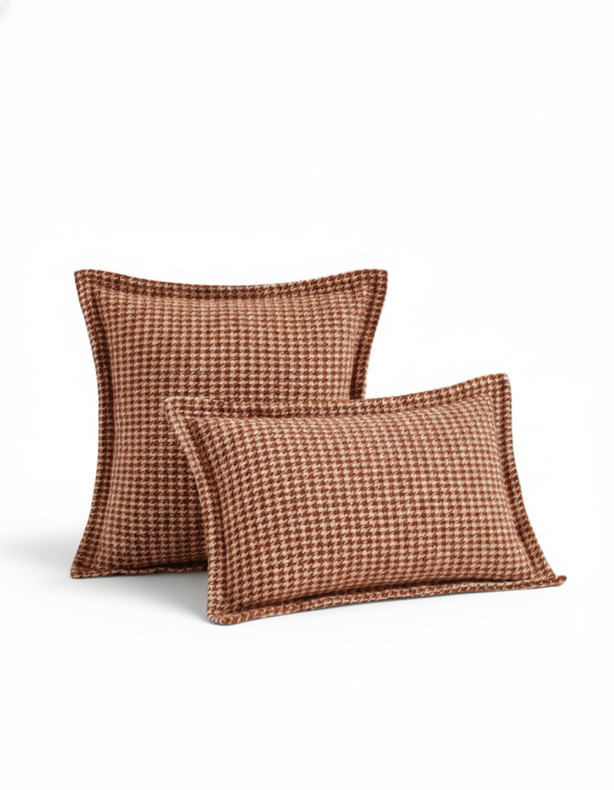 Milli Arts - Classic Houndstooth Pillow Cover - Milli Arts