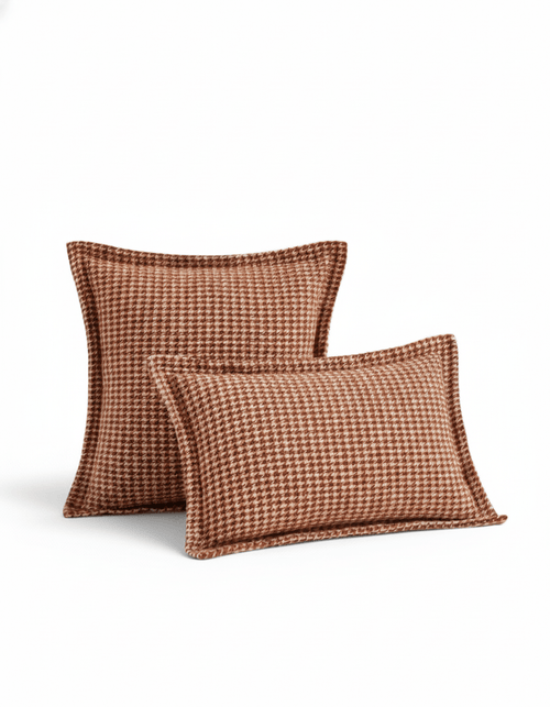 Milli Arts - Classic Houndstooth Pillow Cover - Milli Arts