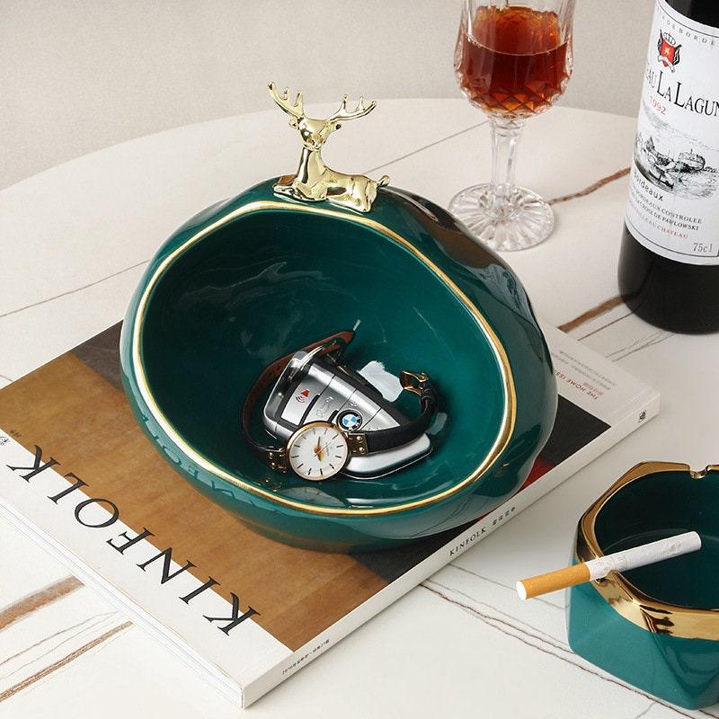 Milli Arts - Deer Design Trinket Dish for Home - Milli Arts