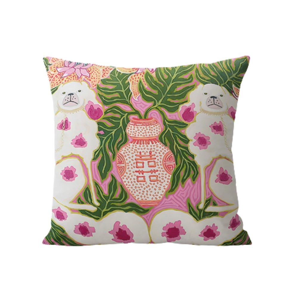 Milli Arts – Elegant Blush Pink Dog Cushion Cover for a Cozy Retreat - Milli Arts
