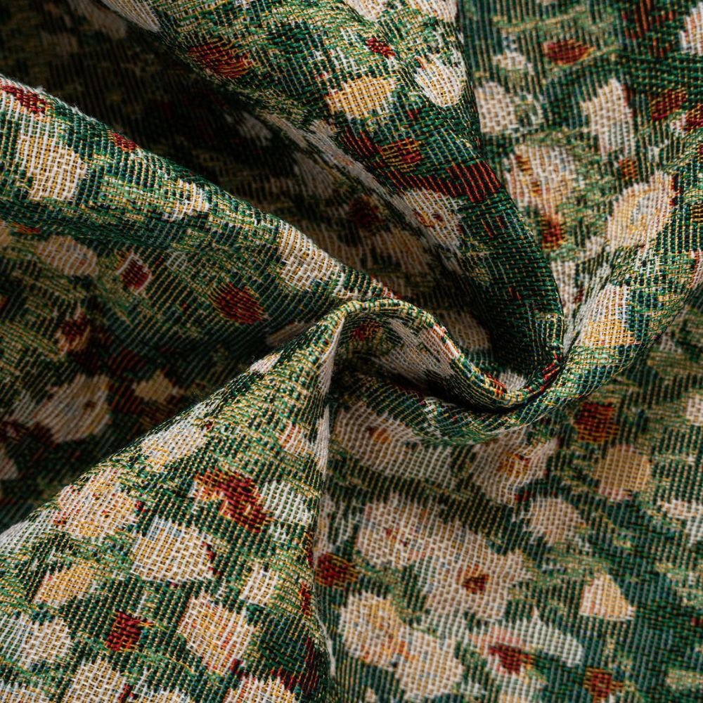 Milli Arts – Elegant Floral Tapestry Curtains in Rich Hues for a Serene Ambiance - Milli Arts