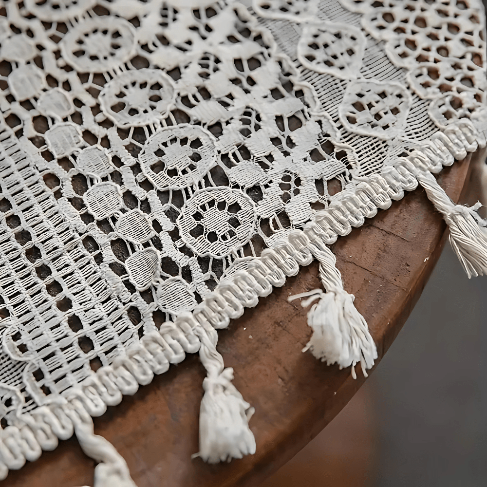 Milli Arts – Elegant Handcrafted Crochet Curtains in Warm White for a Serene Ambiance - Milli Arts