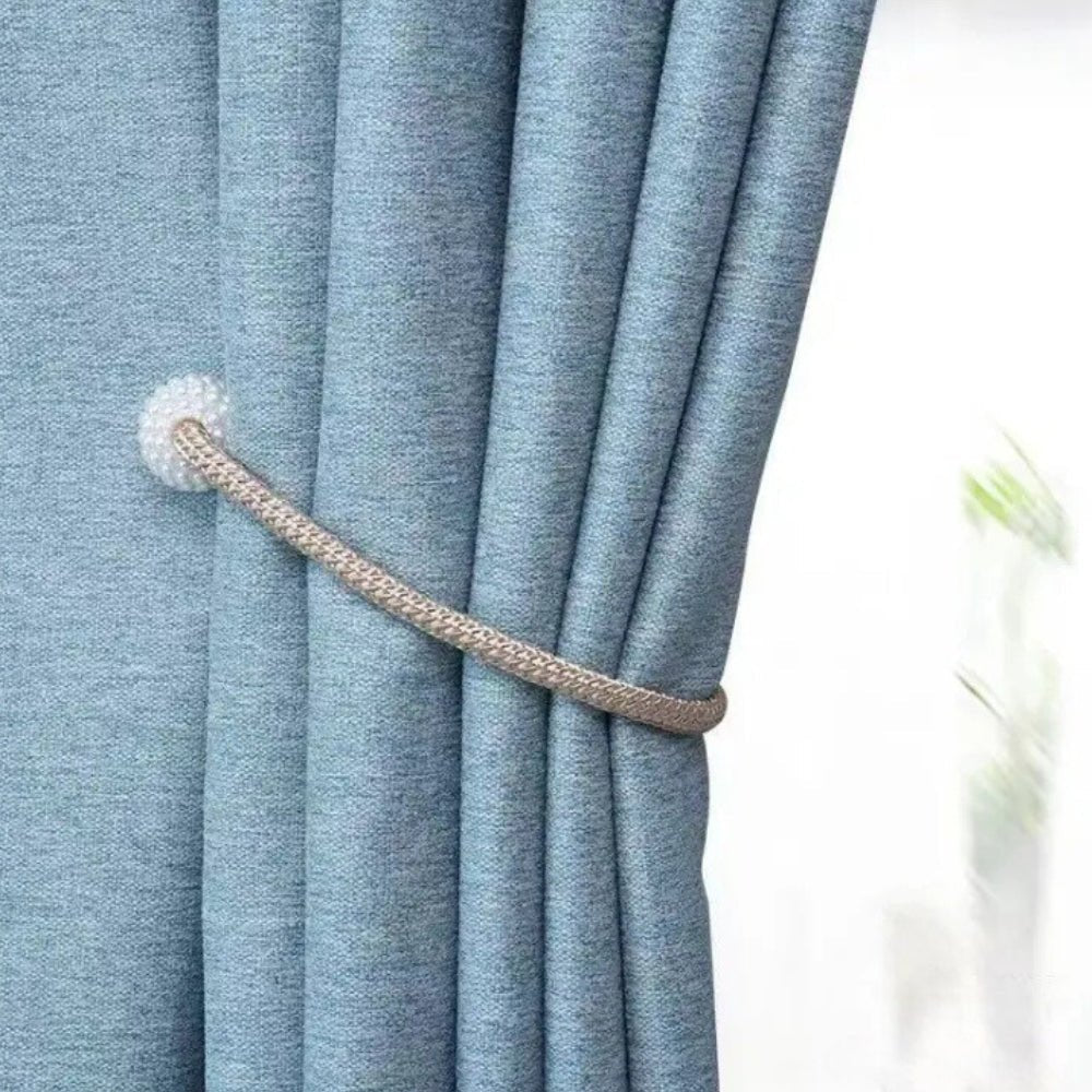 Milli Arts – Elegant Magnetic Pearl Curtain Tie Backs for a Sophisticated Touch - Milli Arts
