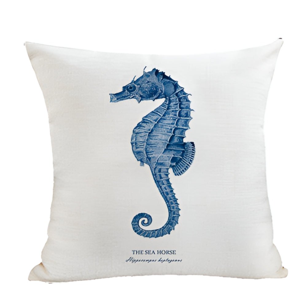 Milli Arts – Elegant Ocean - Inspired Embroidery Cushion Cover for a Serene Ambiance - Milli Arts