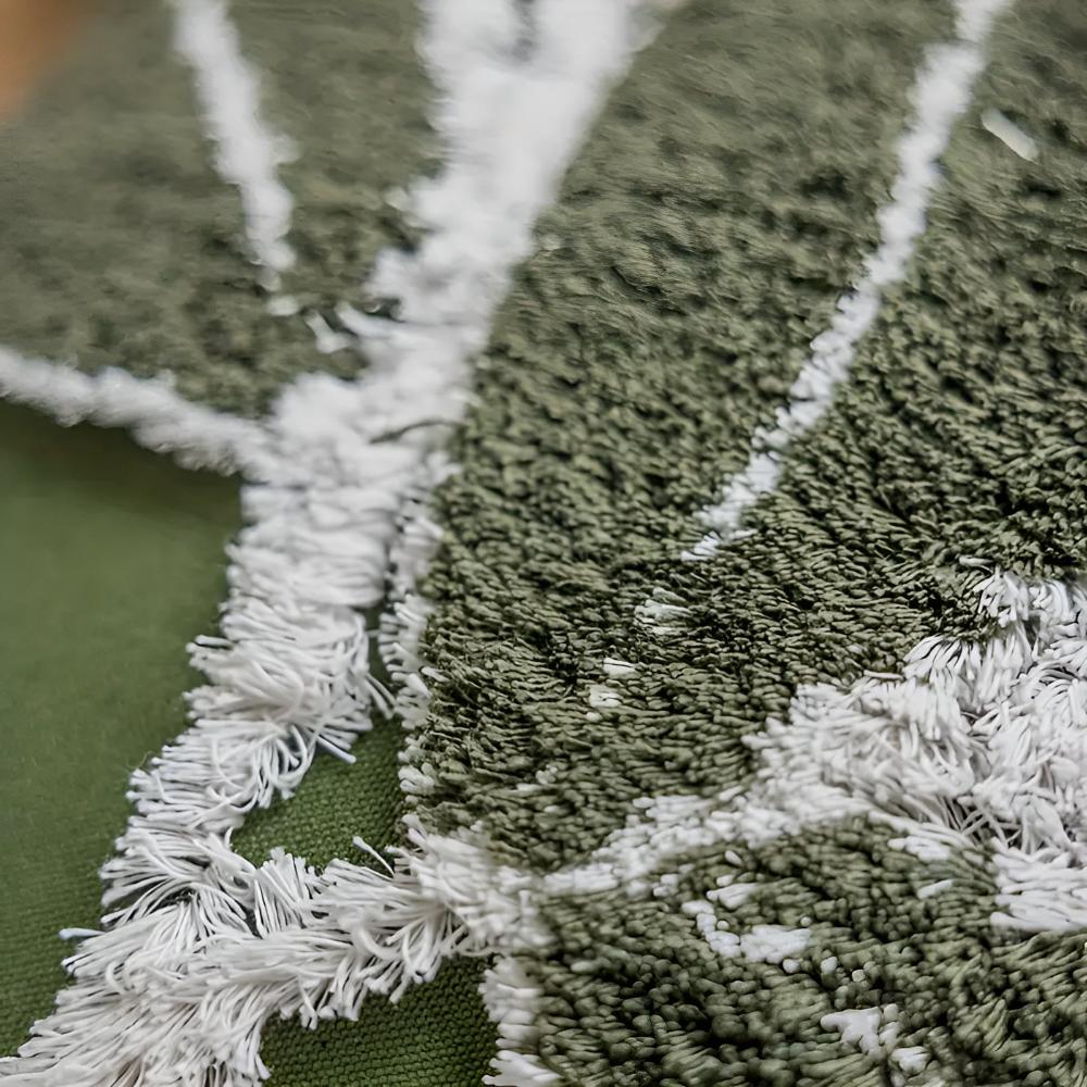 Milli Arts – Elegant Plush Leaf Cushion Cover in Soft Green for a Serene Ambiance - Milli Arts