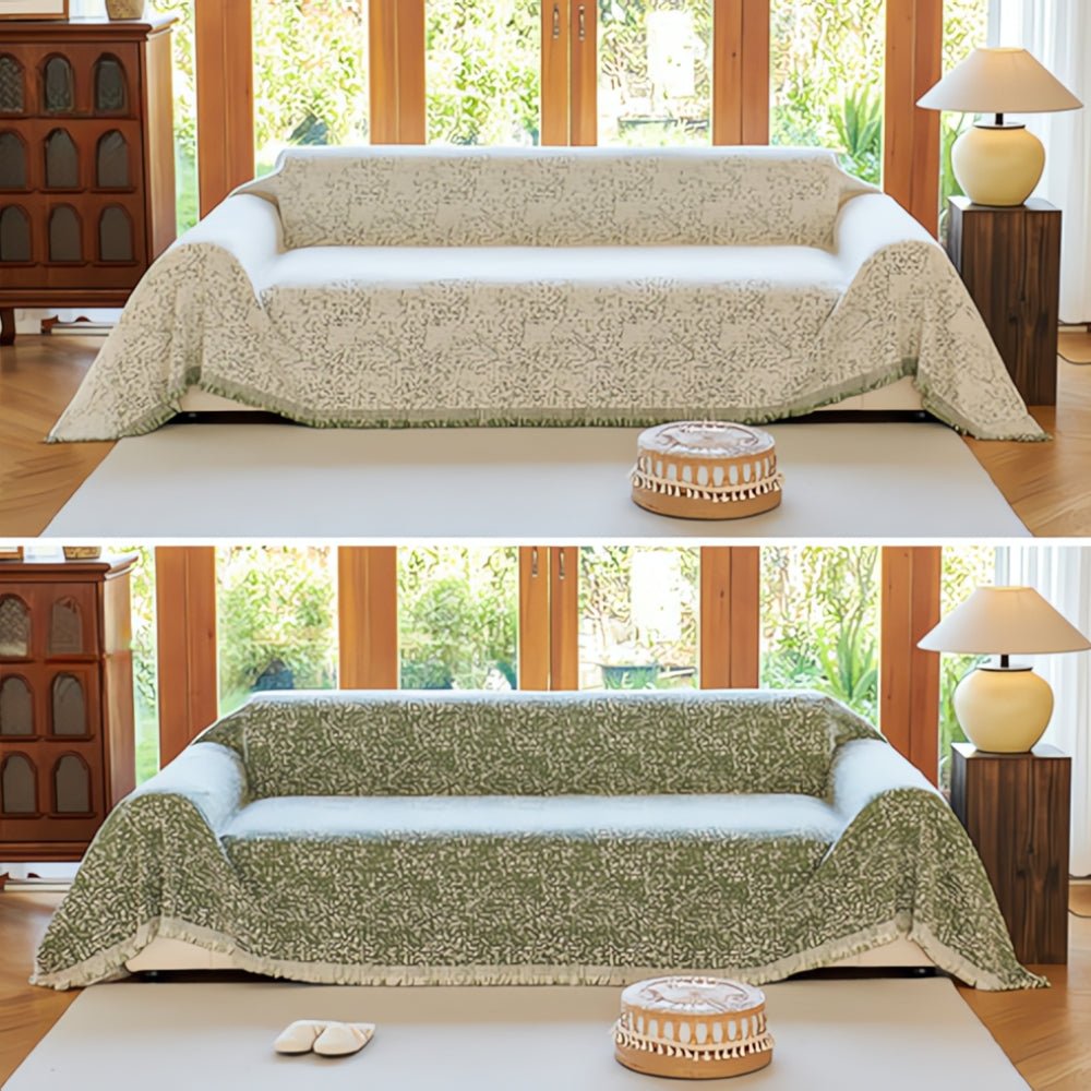 Milli Arts – Elegant Reversible Sofa Cover in Nordic Speckle Design for a Cozy Living Space - Milli Arts