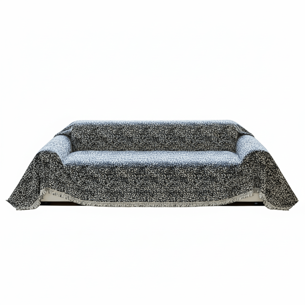 Milli Arts – Elegant Reversible Sofa Cover in Nordic Speckle Design for a Cozy Living Space - Milli Arts