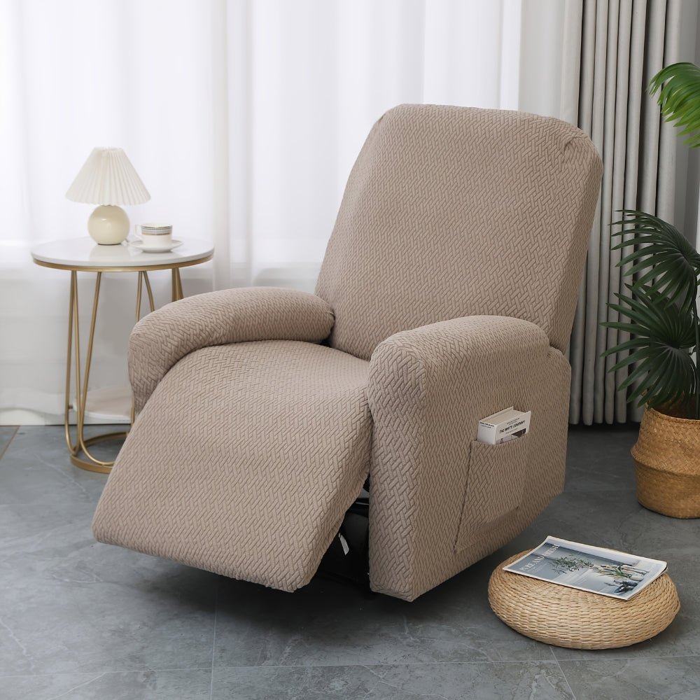 Milli Arts – Elegant Soft Pocket Recliner Chair Cover in Luxe Fabric for a Cozy Retreat - Milli Arts