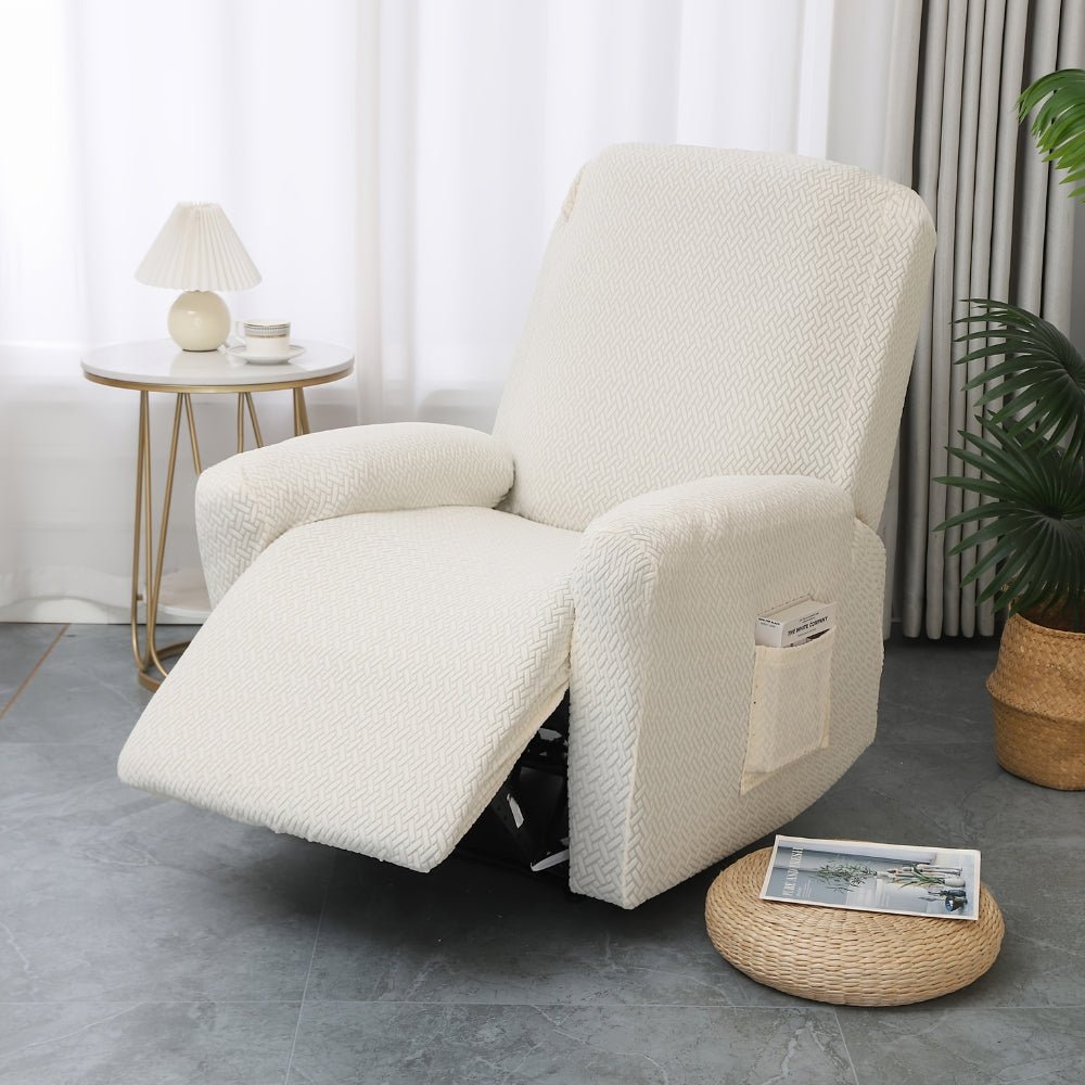 Milli Arts – Elegant Soft Pocket Recliner Chair Cover in Luxe Fabric for a Cozy Retreat - Milli Arts