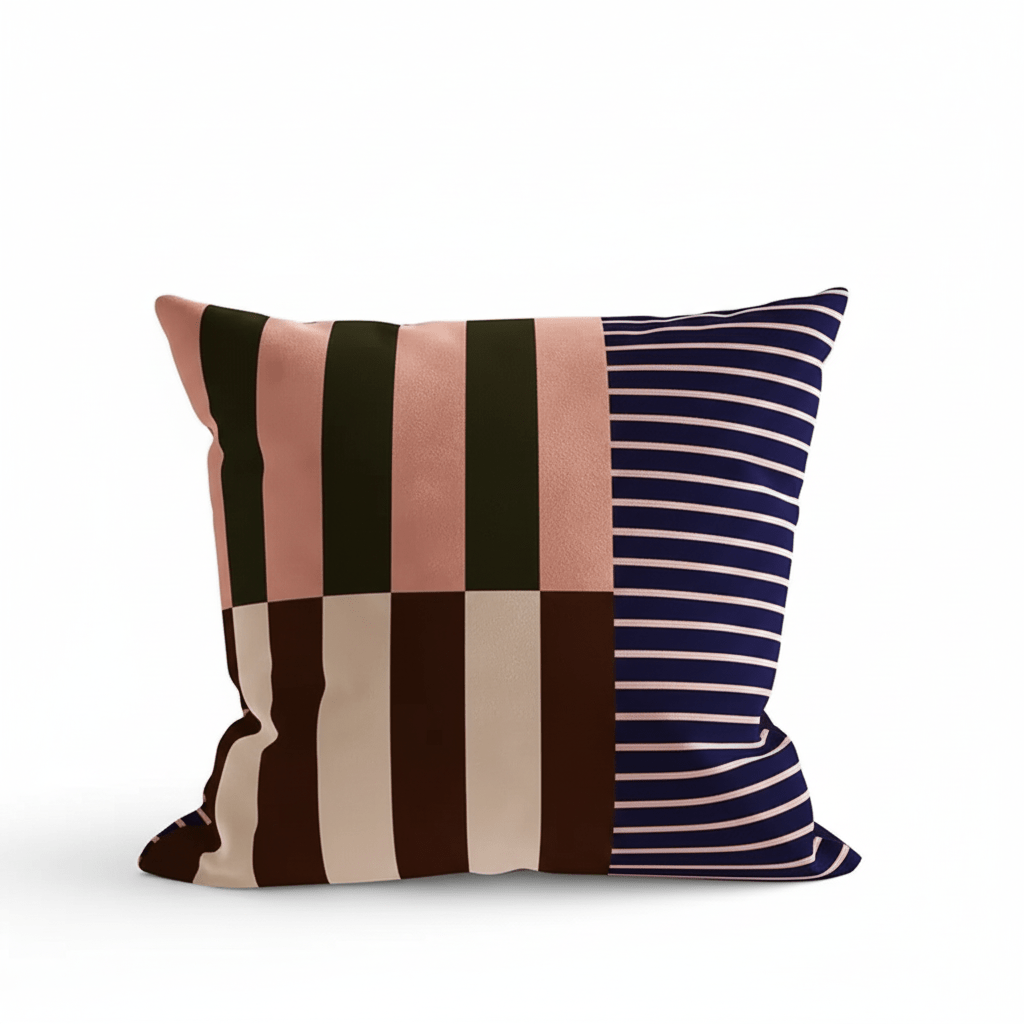 Milli Arts – Elegant Striped Cushion Cover in Soft Cotton for a Cozy Touch - Milli Arts