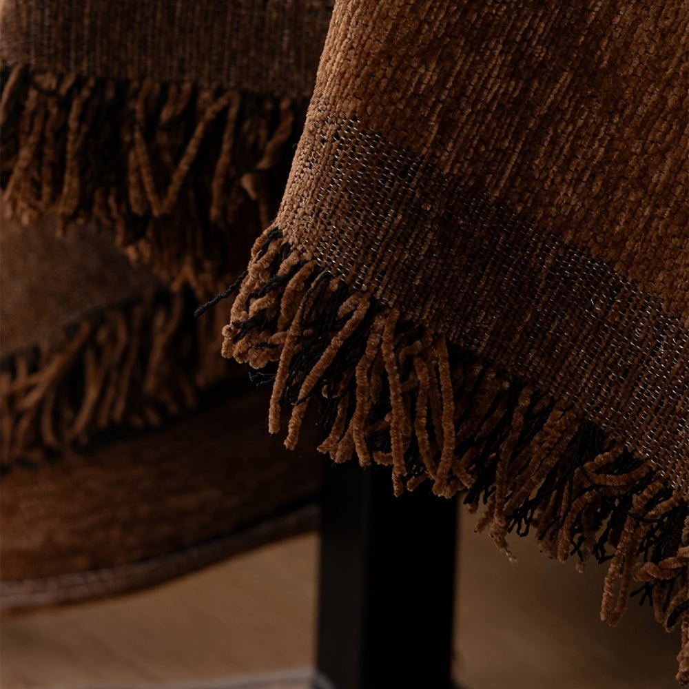 Milli Arts – Elegant Tribal Geometric Chenille Sofa Cover for a Cozy Retreat - Milli Arts