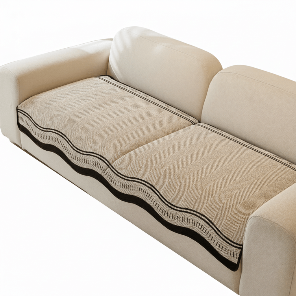 Milli Arts – Elegant Wave Design Anti - Slip Sofa Cover for a Stylish Living Space - Milli Arts