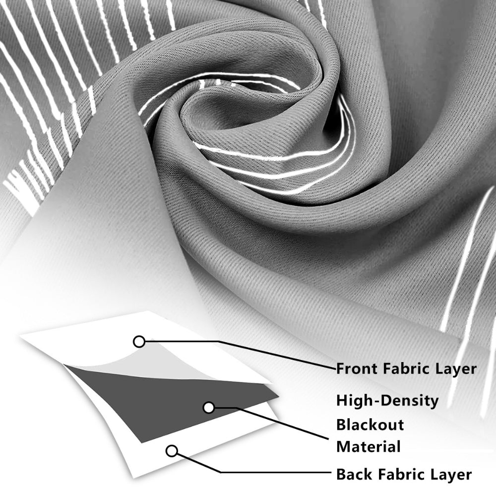 Milli Arts – Elegant Wave - Patterned Blackout Drapes in Deep Tones for a Touch of Modern Cozy Interiors - Milli Arts