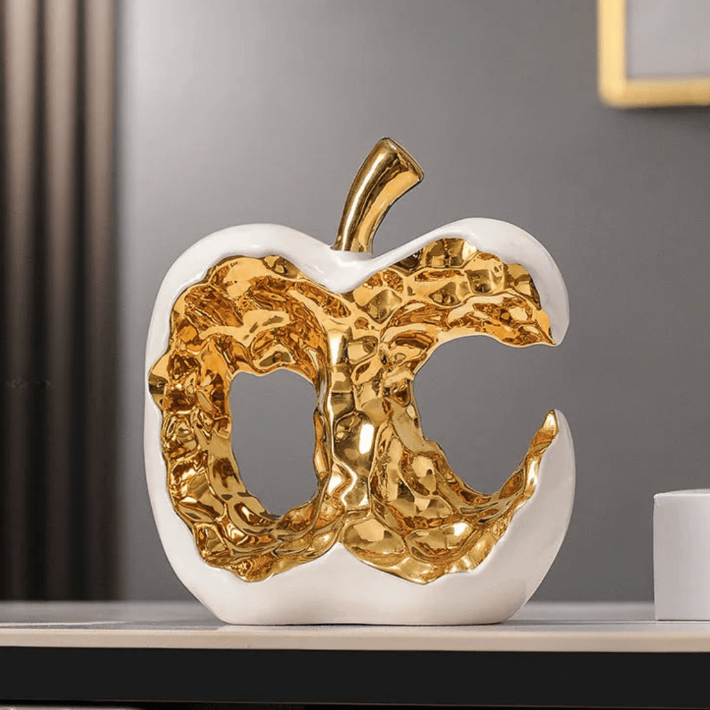 Milli Arts – Golden Apple Sculpture - Milli Arts