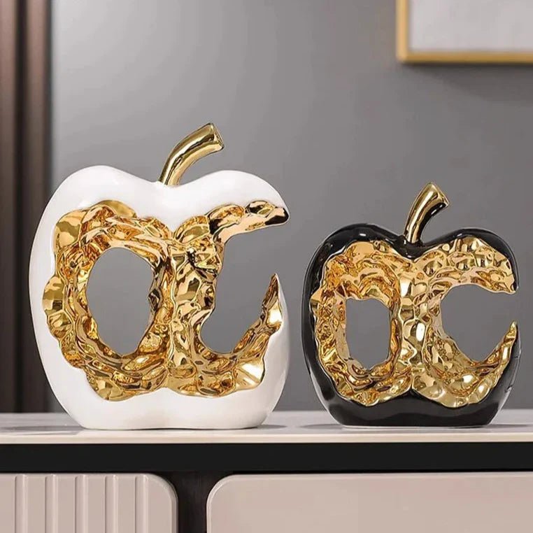 Milli Arts – Golden Apple Sculpture - Milli Arts