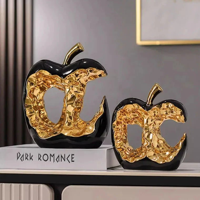 Milli Arts – Golden Apple Sculpture - Milli Arts