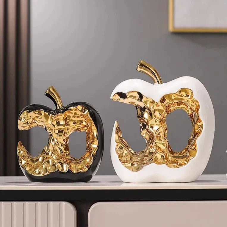 Milli Arts – Golden Apple Sculpture - Milli Arts