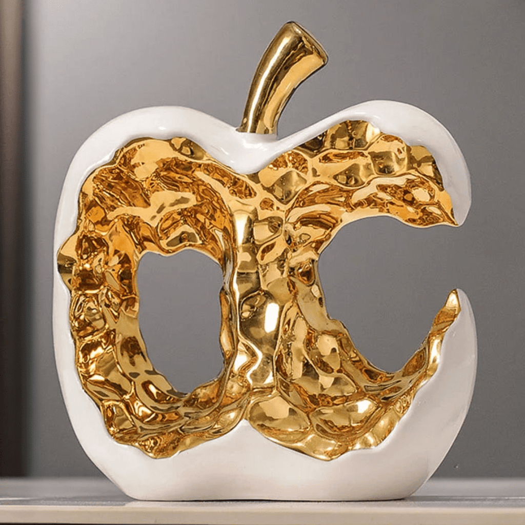 Milli Arts – Golden Apple Sculpture - Milli Arts