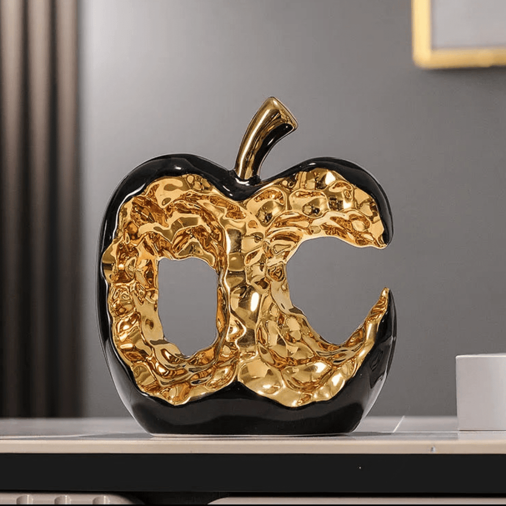 Milli Arts – Golden Apple Sculpture - Milli Arts