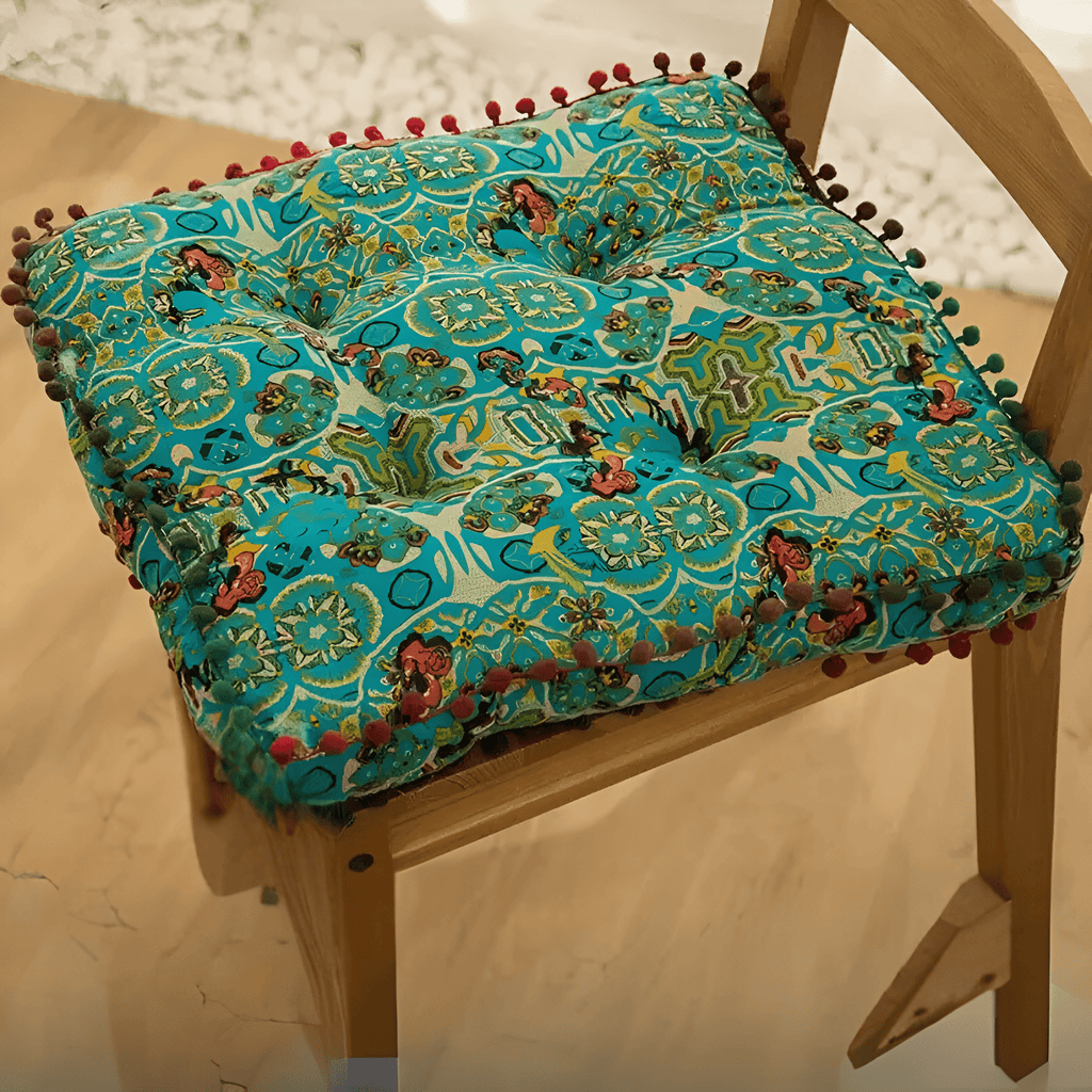 Milli Arts – Luxurious Bohemian Embroidered Floor Cushion for a Cozy Retreat - Milli Arts
