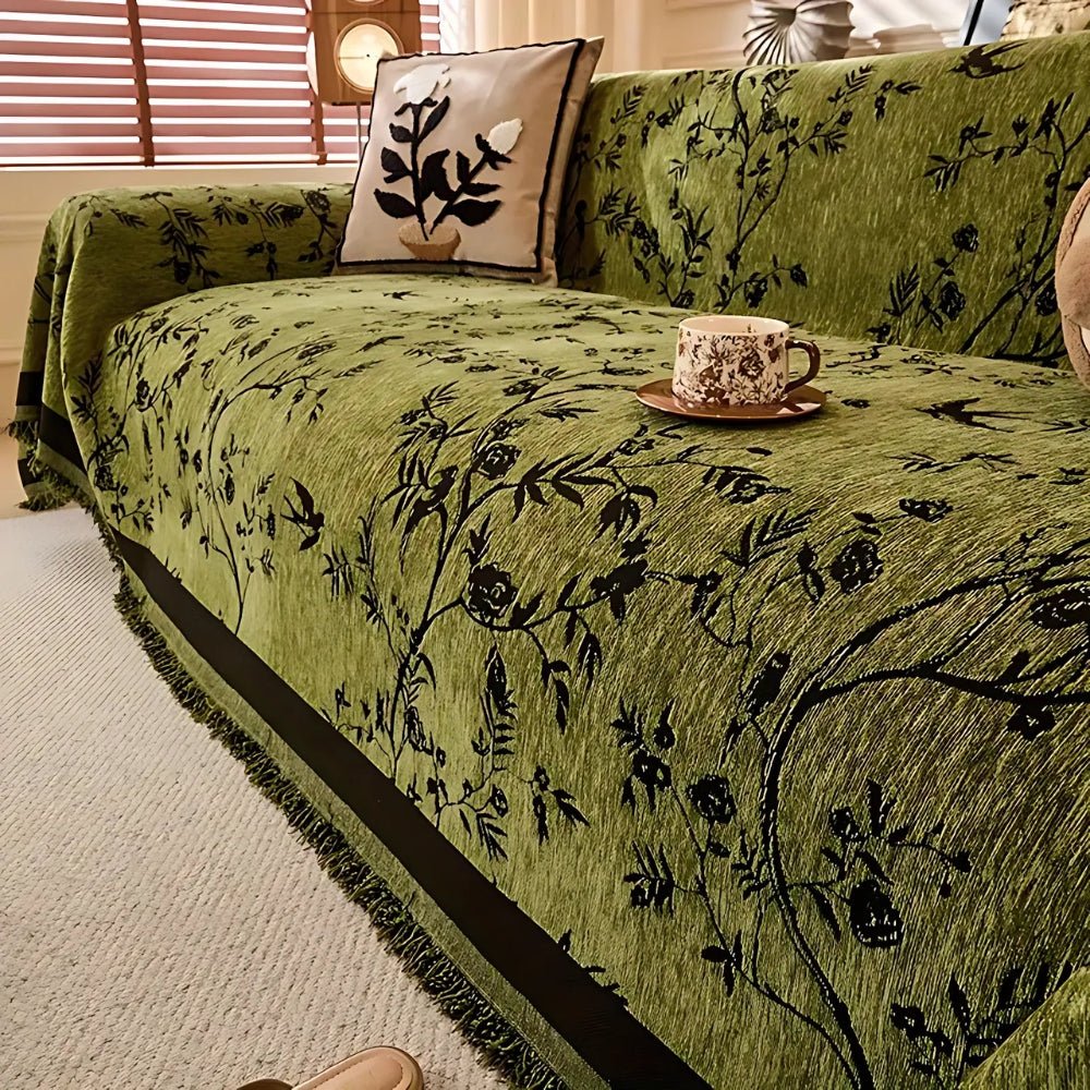 Milli Arts – Luxurious Chenille Sofa Cover in Elegant Design for a Cozy Atmosphere - Milli Arts