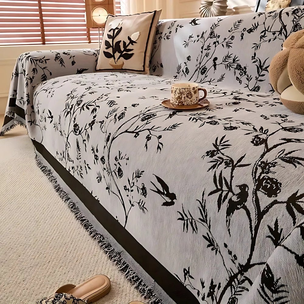 Milli Arts – Luxurious Chenille Sofa Cover in Elegant Design for a Cozy Atmosphere - Milli Arts