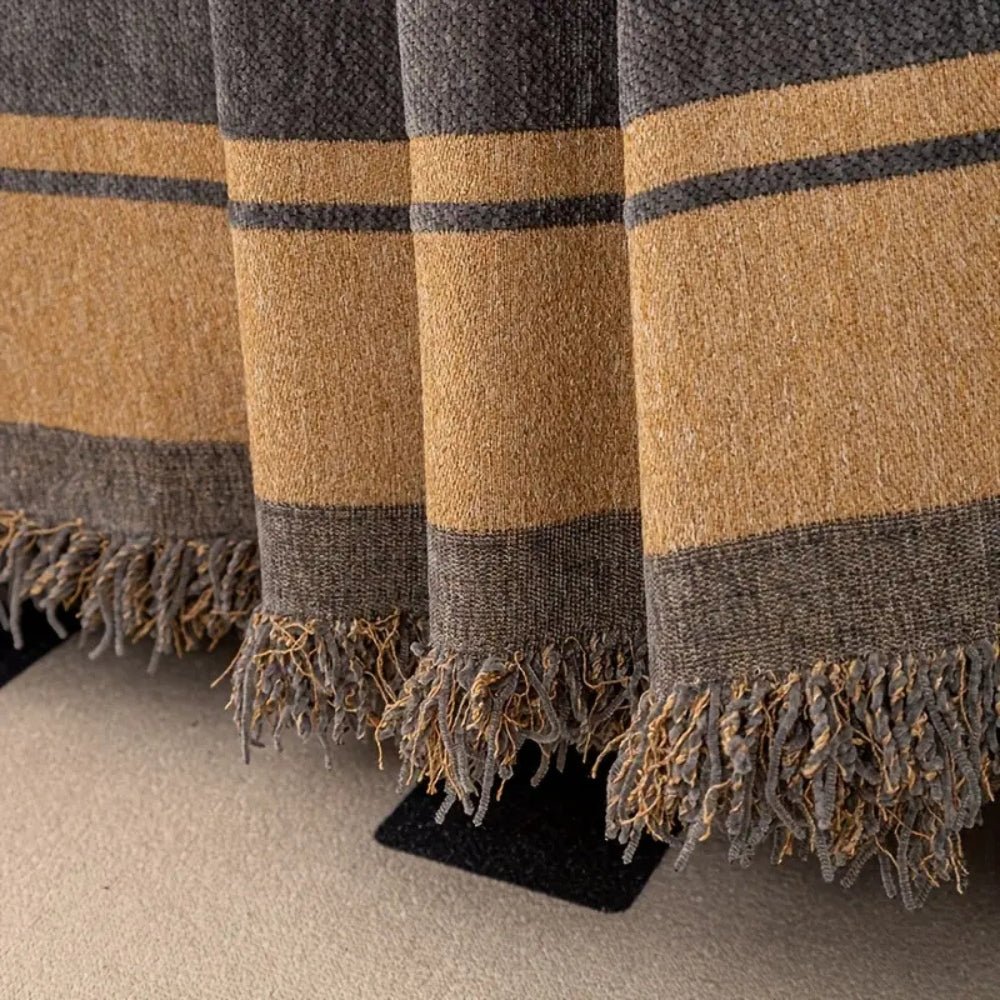 Milli Arts – Luxurious Chenille Sofa Cover in Elegant Tiger Patterns for a Cozy Design - Milli Arts