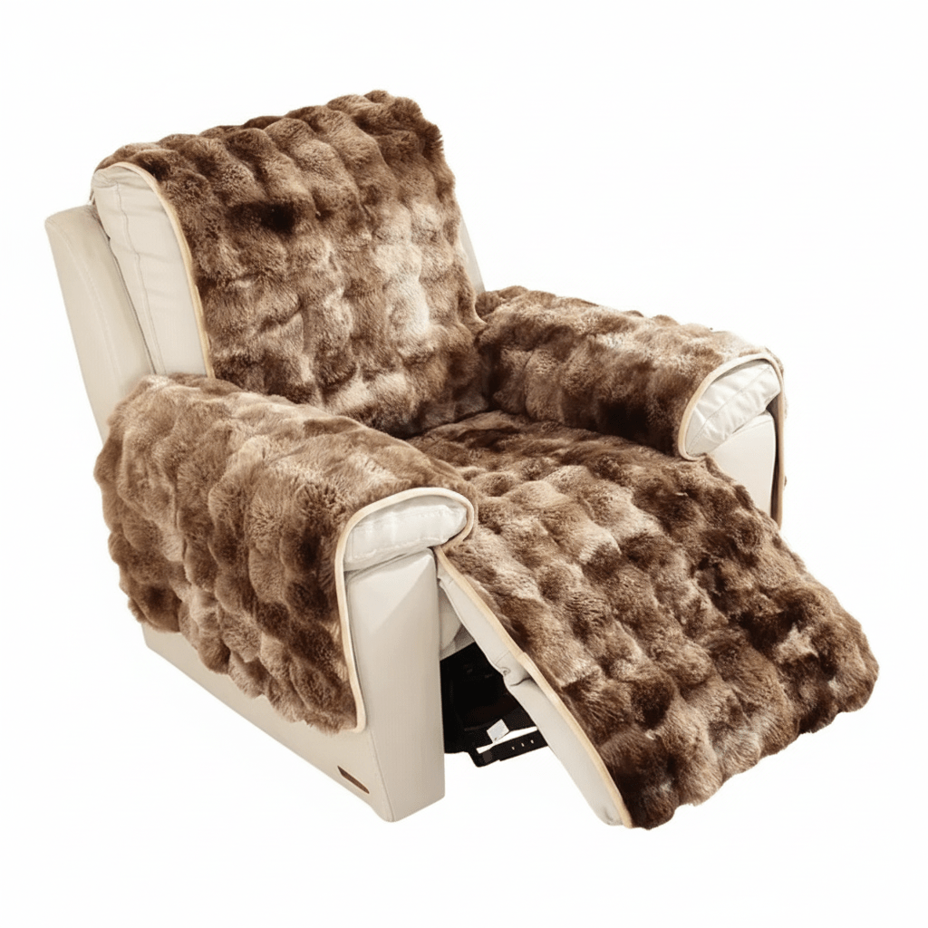 Milli Arts – Luxurious Velvet Plush Recliner Sofa Cover for a Cozy Elegance - Milli Arts