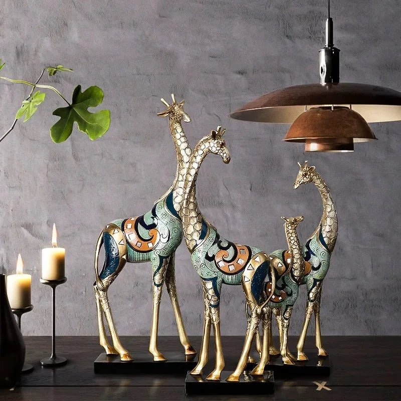 Milli Arts – Majestic Giraffe Sculpture - Milli Arts