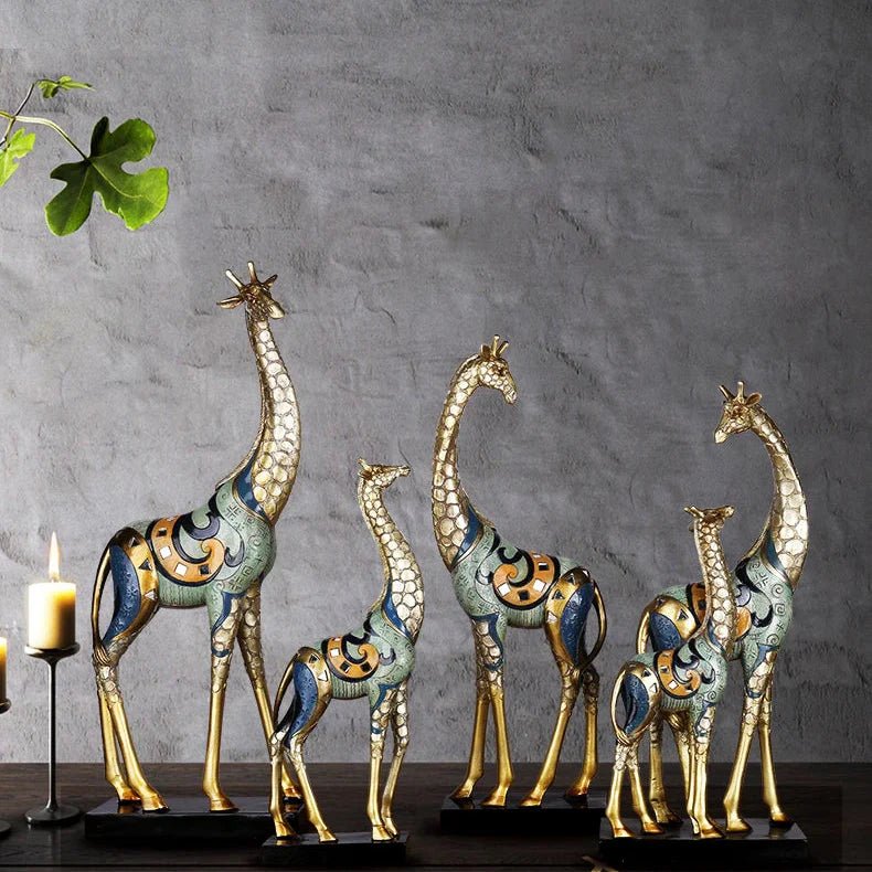 Milli Arts – Majestic Giraffe Sculpture - Milli Arts