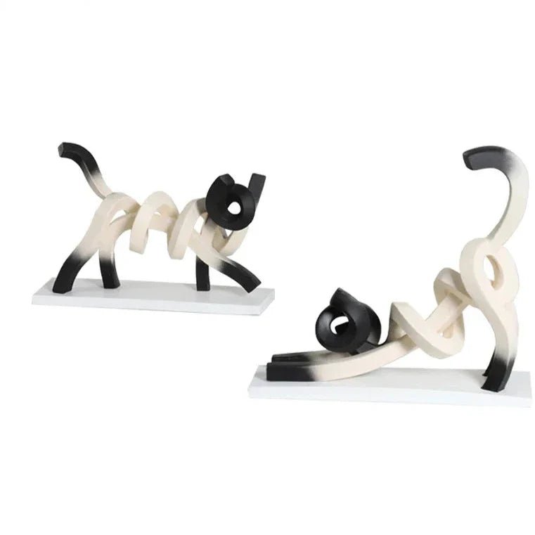 Milli Arts – Modern Cat Sculpture - Milli Arts