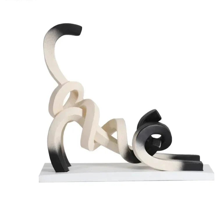 Milli Arts – Modern Cat Sculpture - Milli Arts