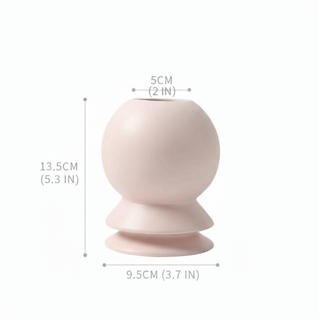 Milli Arts – Modern Pastel Ceramic Vase Set - Milli Arts