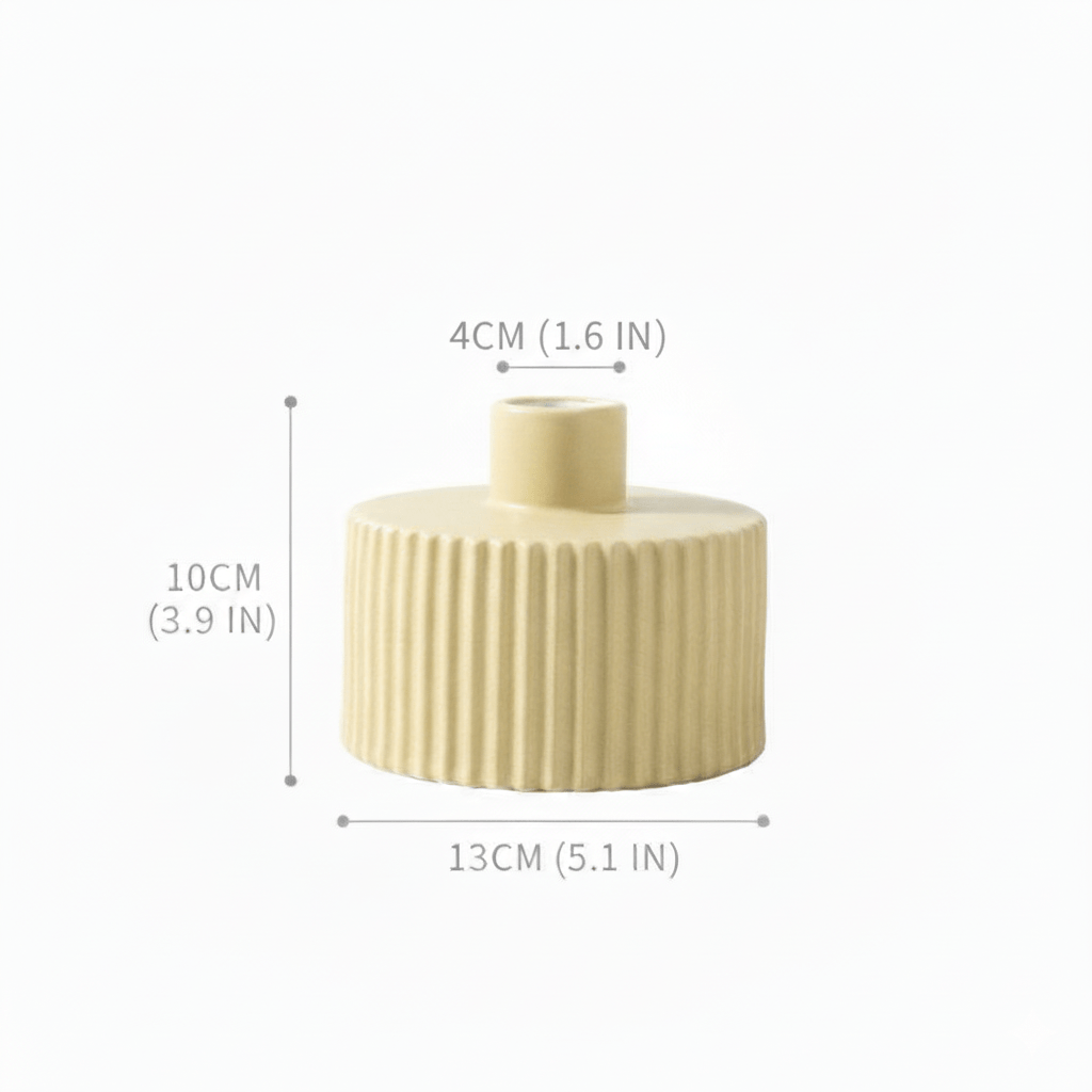 Milli Arts – Modern Pastel Ceramic Vase Set - Milli Arts