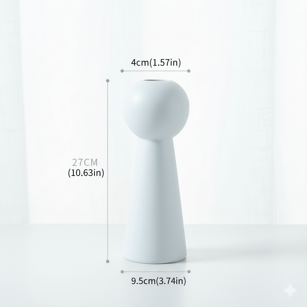 Milli Arts – Modern Pastel Ceramic Vase Set - Milli Arts