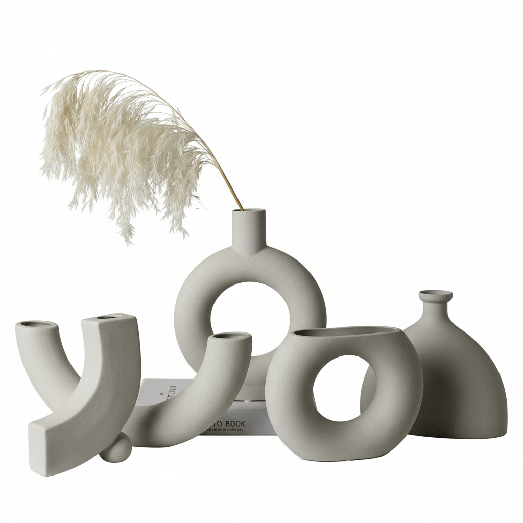 Milli Arts - Nordic Ceramic Vase Decor - Milli Arts